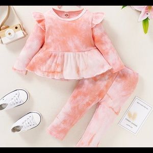 2 pc baby tie dye set
